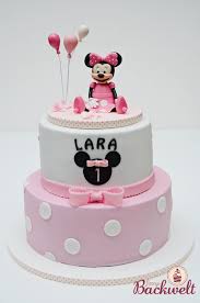 Minnie mouse cakes are pretty popular as birthday cake for little ones.this minnie mouse cake was prepared by using. Minnie Maus Torte Jennys Backwelt