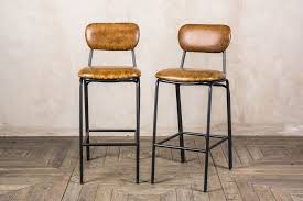 Check spelling or type a new query. Leather Bar Stools Vintage Look Peppermill Interiors