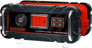 Sold by buckeye tool supply. Amazon Com Black Decker Bc25bd Fully Automatic 25 Amp 12v Bench Battery Charger Maintainer With 75a Engine Start Alternator Check Cable Clamps Automotive