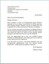 Lettre De Recommandation D Un Professeur Pour Son Etudiant Lettre De Recommandation Professeur Etudiant