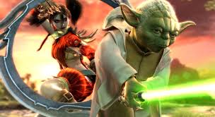 Iconic star wars characters, sith lord darth vader and jedi master yoda challenge the soulcalibur fighters for the future of the powerful . Soul Calibur Iv On Game And Player