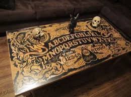 Make Your Own Ouija Board Coffee Table So Cool So Easy Coffee Table Inspiration Goth Home Decor Diy Coffee Table