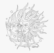 Download and print these moon and stars printable coloring pages for free. Hippies Clipart Moon Coloring Pages For Adults Of Sun And Moon Coloring Home