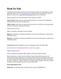 Bank For Sale I Frequently Received Inquiries From Investors Interested To Purchase An Existing Bank Or A Ready Made Bank In This Post I Will Summarize What Is
