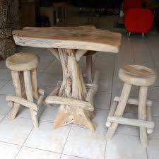 Mange Debout Racine De Teck Et Tabouret De Bar Par Meuble Passion Mobilier De Salon Tabouret De Bar Mange Debout