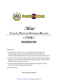Modul Matematik Membalik Buku Halaman 1 50 Anyflip
