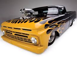 Image result for Contractors Yellow 1964 Truck