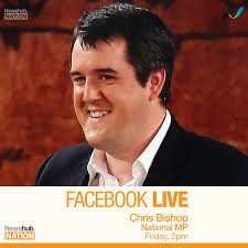 National Party MP Chris Bishop will be joining us