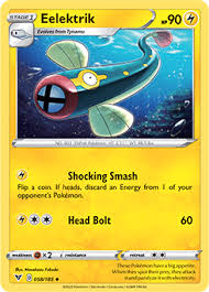 It is the evolved form of tynamo and is also known as the 'elefish pokémon'. Eelektrik Pokedex