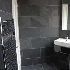 Brazilian Black Montauk Black Cleft Slate Tile 12 X12 Slate Bathroom Tile Black Slate Tiles Tile Bathroom