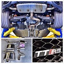 Audi Ttrs Back In Taking Advantage Of Our In Stock Aprllc Catback Exhaust System Audi Ttrs Awd Turbo Tt Apr Goapr Exhaust Catbac Car Mods Audi Auto