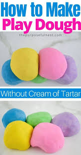How to make playdough without cream of tartar and no cook! How To Make No Cook Playdough Without Cream Of Tartar The Purposeful Nest
