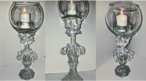 The country porch features the candle holder pillar set of 3 with antique white finish from park designs. Diy Dollar Tree Long Stem Candle Holder Glam Youtube