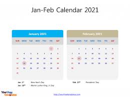January 2021 editable calendar with holidays. 2021 Calendar Monthly Template Free Powerpoint Templates
