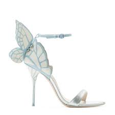 Fashion Silver Leather Straps Ladies Summer Sexy High Heels Light Blue Butterfly Wing Women Sweet Wedding Sandals Ankle Buckle Buy At The Price Of 88 78 In Aliexpress Com Imall Com