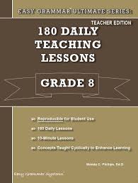 It has all of the worksheets that i've written at the 5th grade level. Ultimate Series Grade 8 Easy Grammar Systems