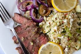 Drizzle the vegetables with 2 tbsp olive oil and a couple pinches of salt and pepper. Greek Lemon And Feta Couscous Salad Recipe Near East Couscous Recipes Greek Lemon