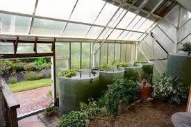 The hot tub can be accessed via an antique japanese footbridge or the stream that connects to the swimming pool. Tips On Using Water Barrels In A Solar Greenhouse Ceres Greenhouse
