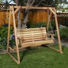 All Things Cedar 4 Ft Natural Swing Balancelle De Jardin Pergola Bioclimatique Et Bioclimatique