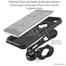 Rokform Iphone Galaxy Motorcycle Phone Mount For Harley Indian Victory More Safely Lock Your Phone Protective Cases Motorcycle Handlebar Black Phone Case