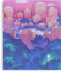 Maybe you would like to learn more about one of these? Sailor Moon Pink City Dream Landscape Canvas Print By Freshfroot In 2021 Sailor Moon Background Sailor Moon Aesthetic Anime Wallpaper