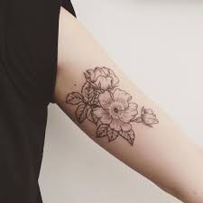 Some rose tattoos inked at the back range from small tattoo designs up to a full back tattoo. Jess Chen On Instagram Wild Alberta Roses Inner Bicep Another One For Tristanbeth Flowertattoos Torontotatto Bicep Tattoo Inner Bicep Tattoo Tattoos