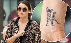 Featuring thumper, flower, and other bambi favorites. Bambi Northwood Blyth Flashes Her Tattoo As She Jets Back From Her Honeymoon Daily Mail Online