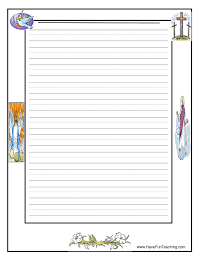These easter writing ks1 resources are a great way to support your child's learning of the religious event at home. Easter Religious Writing Paper Have Fun Teaching
