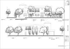 Section elevation | architectural section, landscape. Drawing Skill Landscape Elevation Drawing