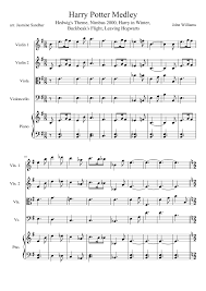 Harry Potter Medley Sheet Music Composed By John Williams 1 Of 14 Pages Orchestra Music Violin Sheet Music Sheet Music