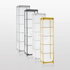 A wide variety of gold display cabinet options are available to you Jedan Standing White Aluminium Glass Cabinet Is327