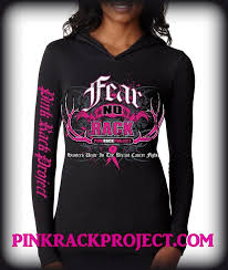 Fear No Rack Thermal Fitted Hoodie Help Make A Difference And Order Yours Today Breastcancerawareness Pinkrackpr Cancer Clothing Clothes Workout Hoodie