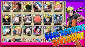 Account Giveaway Naruto X Boruto Ninja Voltage Closed Youtube