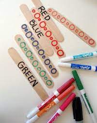 I seem to have a habit using a black permanent marker, write the name of each color on the strips. Color Names Activity Education Com Preschool Color Activities Name Activities Preschool Colors