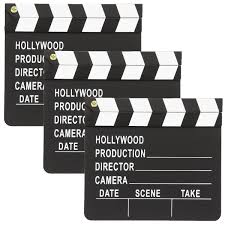 Amscan 348715 Night Hollywood Themed Party Movie Scene Marker Clapper  Decoration (1 Pack), BlackWhite; 7 x 8 Black : Amazon.com.au: Toys &  Games