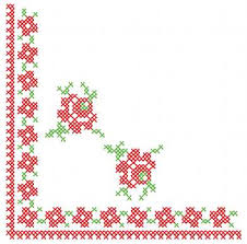 The rose border cross stitch pattern has feminine grace. Flower Corner Cross Stitch Free Embroidery Design 11 Cross Stitch Machine Embroidery Community
