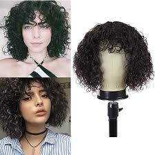 Black Bob Wig With Bangs Amazon Pin On For The Home