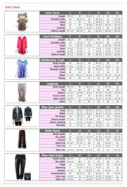 Size Chart Womens Sizes A Moment In Tyme