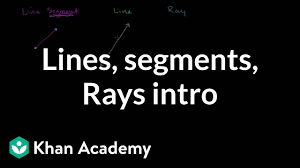 lines line segments rays video lines khan academy