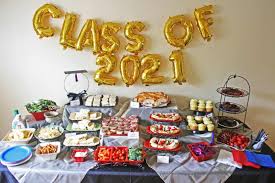Have fun creating a beautiful table. Graduation Party Buffet Table Easy Setup Adorn The Table
