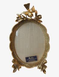 Vintage Matson Vanity Gold Plated Oval Photo Frame Mirror Transparent Png 989x989 Free Download On Nicepng Vintage oval frame with flowers. vintage matson vanity gold plated oval