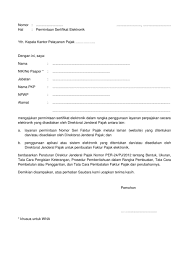 Wa ode nasria nip : Surat Permintaan Sertifikat Elektronik Bentuk Dan Syarat Pengajuan