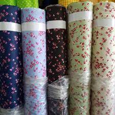 Kain Katun Reaktif Motif Bunga Sakura Lebar 115cm Shopee Indonesia