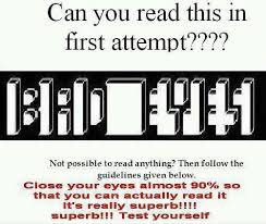 I Read It At First Attempt But It S Still Cool If You Squint Your Eyes Cool Illusions Cool Optical Illusions Mind Tricks