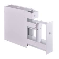 Vasagle bathroom floor storage cabinet, wooden storage unit with 4 drawers, single door, adjustable shelf, for living room, kitchen, entryway, white lhc41w 4.6 out of 5 stars 2,852 £61.99 £ 61. Amazon Com Tangkula Bath Toilet Cabinets Drawers Stand Space Saver Storage Kitchen Bathroom Wood Floor Bathroom Wood Storage Cabinets Bathroom Floor Cabinets