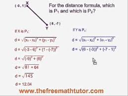 Distance Formula Which Is P1 And Which Is P2 Youtube