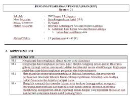Rencana pelaksanaan pembelajaran (rpp 01) sekolah : Rpp Ips Kelas 9 Smp Mts Kurikulum 2013 Bertema Com