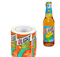 Custom Waterproof Bottle/Can Fruit Alcohol Beverage Foil Printing Sticker  Labels