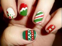 Red, green, and something in between—make it purple for an unexpected twist. 5 Easy Red Green Christmas Nail Designs Youtube