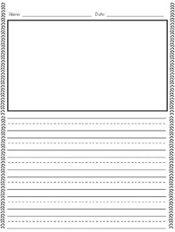 It's a great worksheet template where children can draw. Primary Writing Paper With Picture Boxes By Ten Frames And Tea Tpt